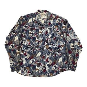 Vtg 90s Rafter JX Western Button Up